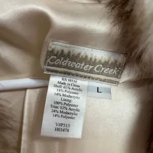 Veste Coldwater Creek Noir Velours Faux Fleuri Multicolore - Taille PM (petites), Occasion Excellent état